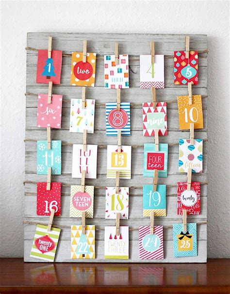 Advent Calendar Ideas Using Printable Numbers