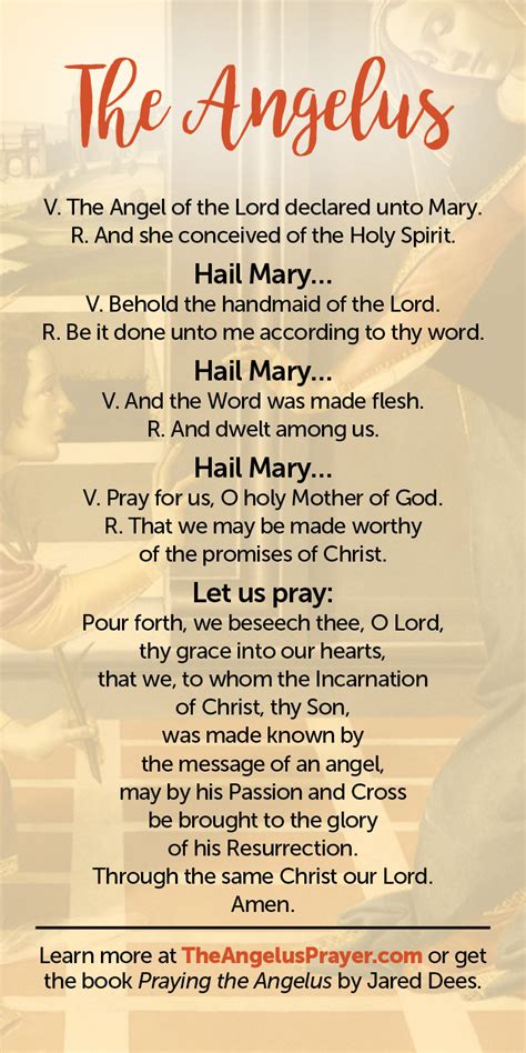 Angelus Prayer Languages Image