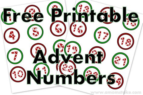 Designing Your Own Advent Printable Numbers