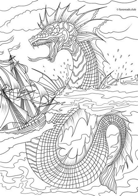 Dragon Monster Printable Coloring Pages