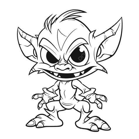 Goblin Monster Printable Coloring Pages