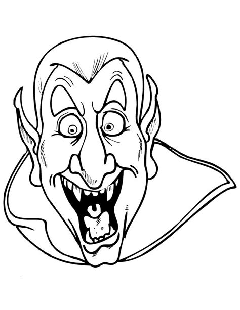 Vampire Monster Printable Coloring Pages