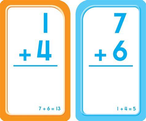 Addition flashcard with answers