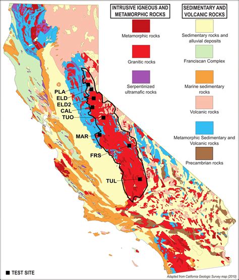 California geology and rock formations