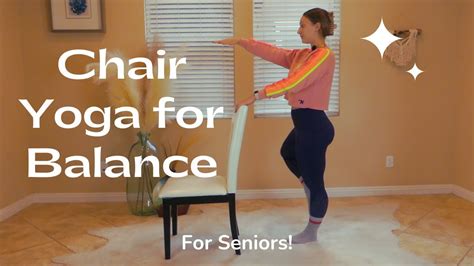 Chair yoga for balance