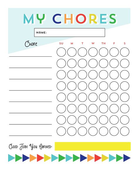 Chore Charts for Older Children