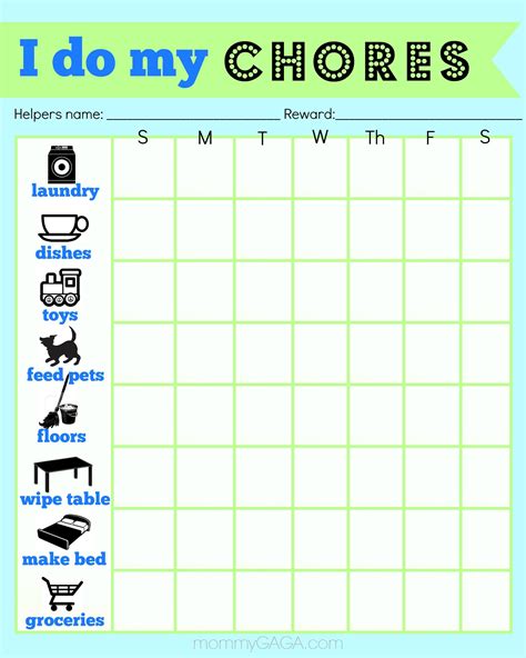 Chore Charts for Preschoolers