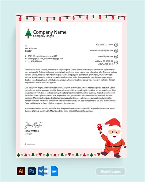 Christmas Magic Letterheads