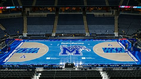 College basketball court