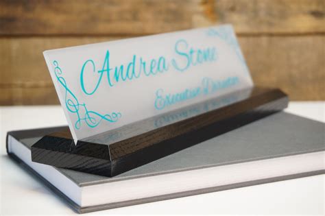 Customizable Desk Name Plates