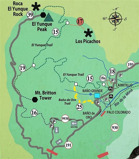 El Yunque National Forest Map