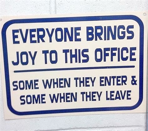 Final thoughts on funny office signs