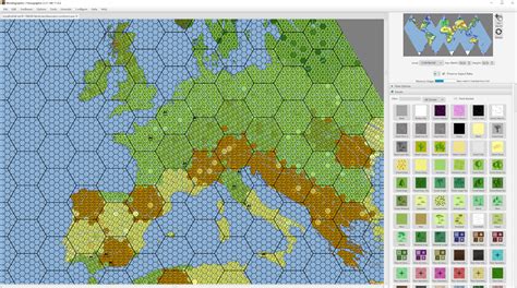 Printable Hex Map Template