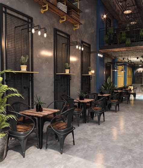 Industrial Restaurant Interior Design