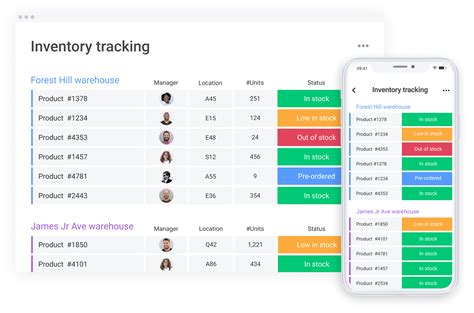 Inventory tracking software