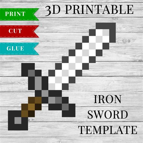 Iron sword printable