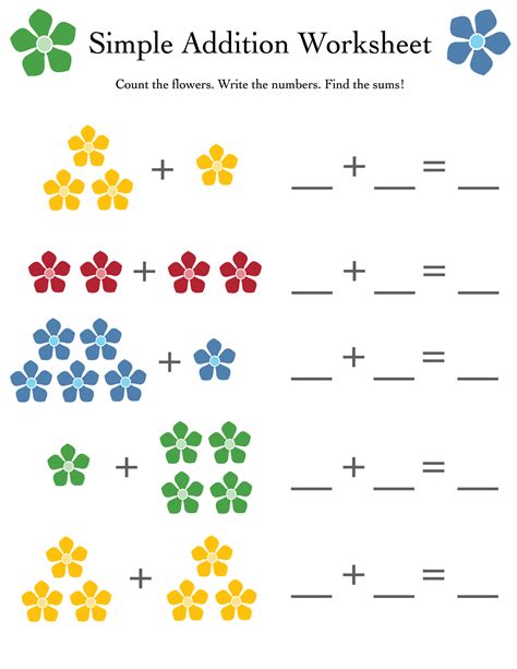 Kindergarten math printable templates image 5