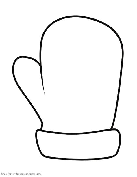 Mitten printable templates