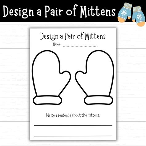 Mitten printables for gift giving