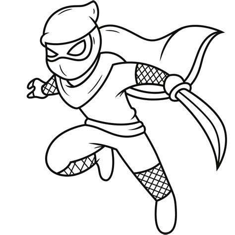 Ninja coloring page ideas