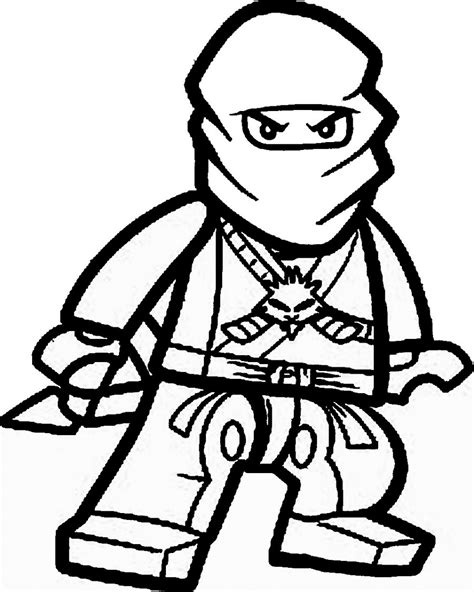 Ninja coloring pages for self-expression