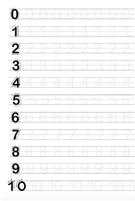 Number Letters Printable