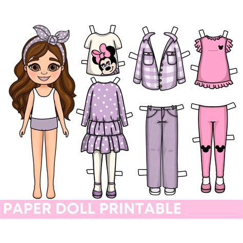 Printable paper dolls accessories