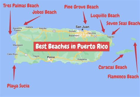 Puerto Rico Beach Map