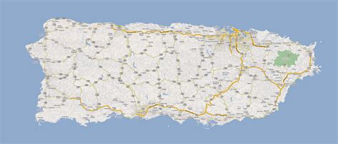 Puerto Rico Road Map