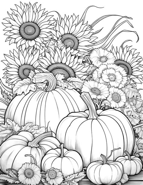 Pumpkin coloring page for adults