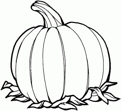 Pumpkin coloring page for children