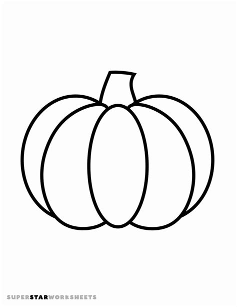 Pumpkin coloring page for print