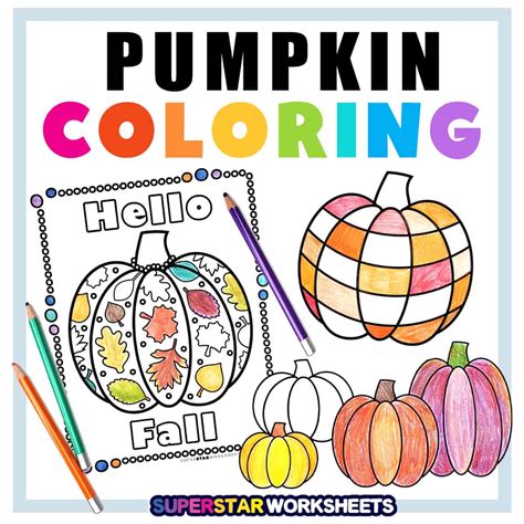 Pumpkin coloring page ideas