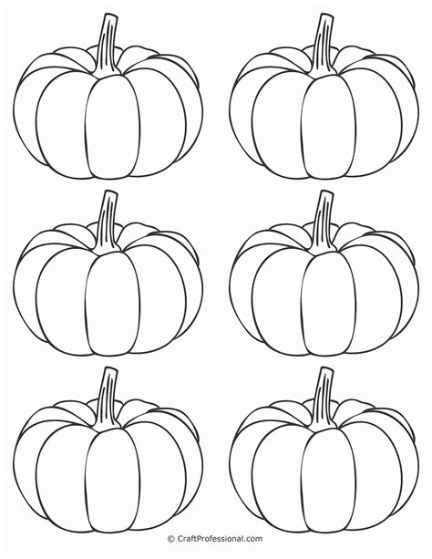 Pumpkin coloring page templates