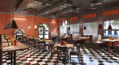 Quick Casual Restaurant Interior