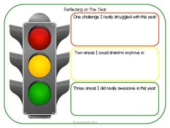 Reflection Stoplight Journal