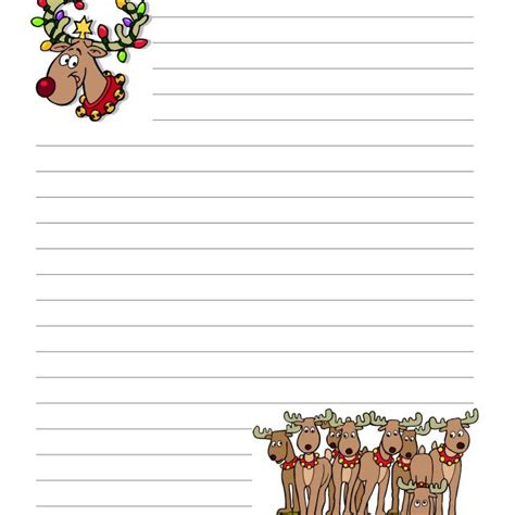 Reindeer Friends Letterheads