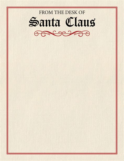 Santa's Workshop Letterheads