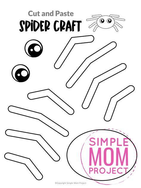 Spider craft preschool printables for learning