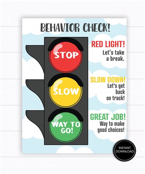 Stoplight Printable Example