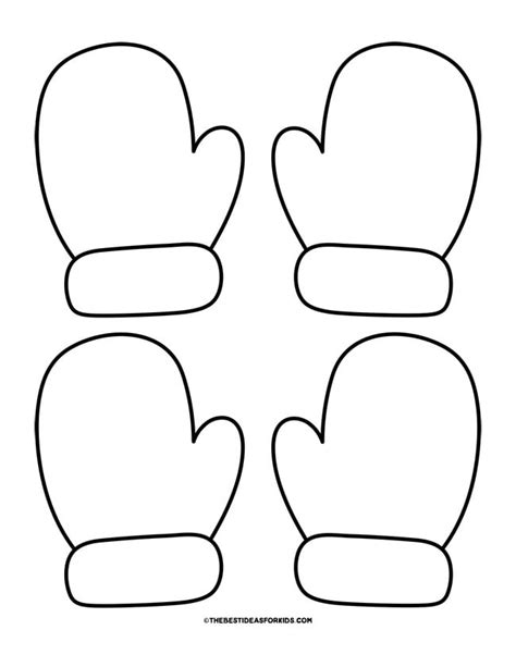 Types of mitten printables