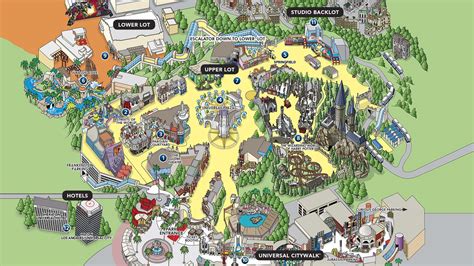 Themed Areas of Universal Studios Hollywood