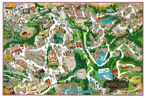 Universal Studios Hollywood Map